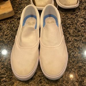 White Nike canvas slip inside